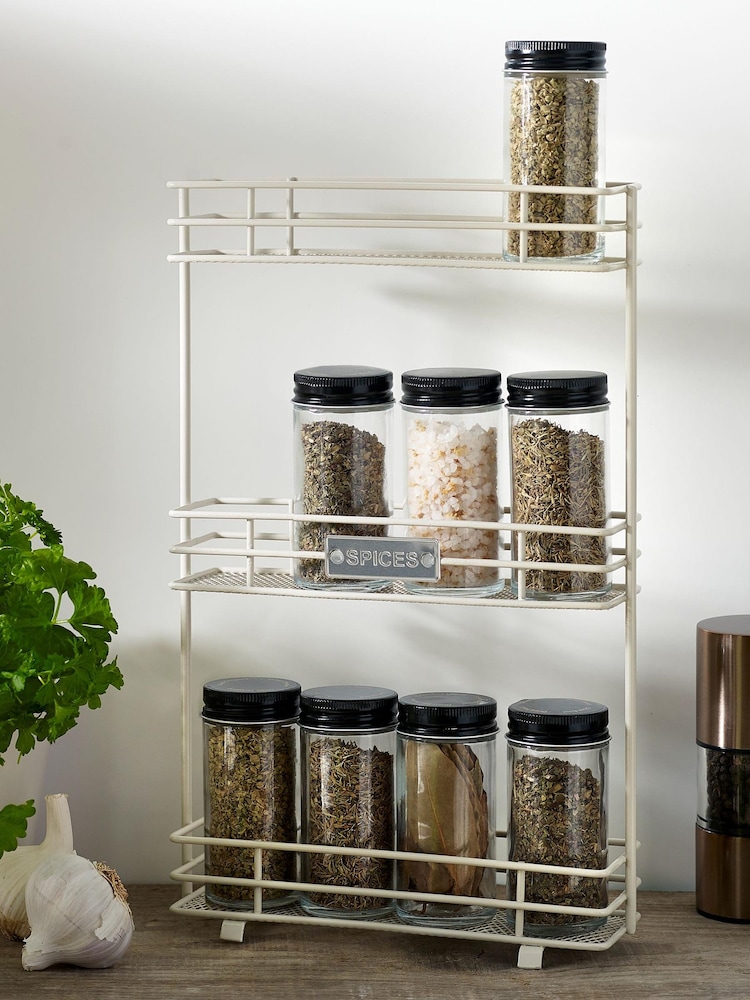 Cream Badge 3 Tier Spice Rack - Image 1 of 3 Cream Badge 3 Tier Spice Rack - Image 1 of 3