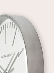 Laura Ashley Silver Glenn Contemporary Metal Clock - Image 4 of 5