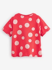 Красный - С рисунком футболка с рукавами Minnie Mouse (3mths-7yrs) - Изображение 5 из 5