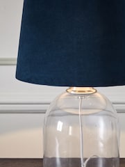 Navy Blue Velvet Easy Fit Shade Ceiling Light - Image 3 of 5