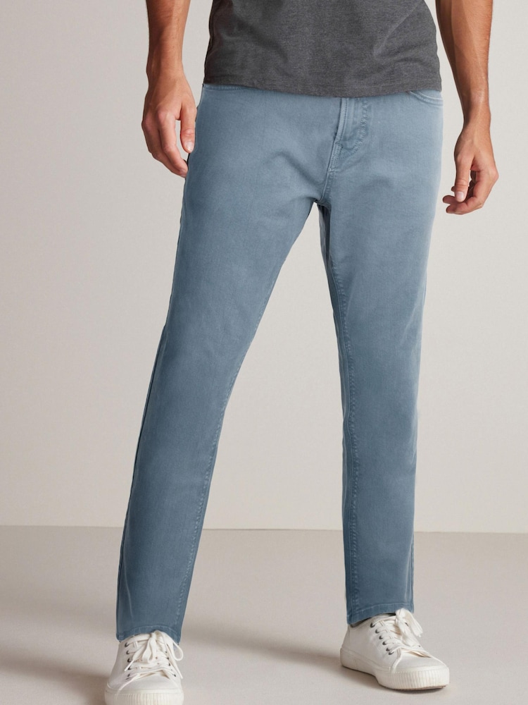 Washed Blue Slim Coloured Stretch Jeans - Image 1 of 7