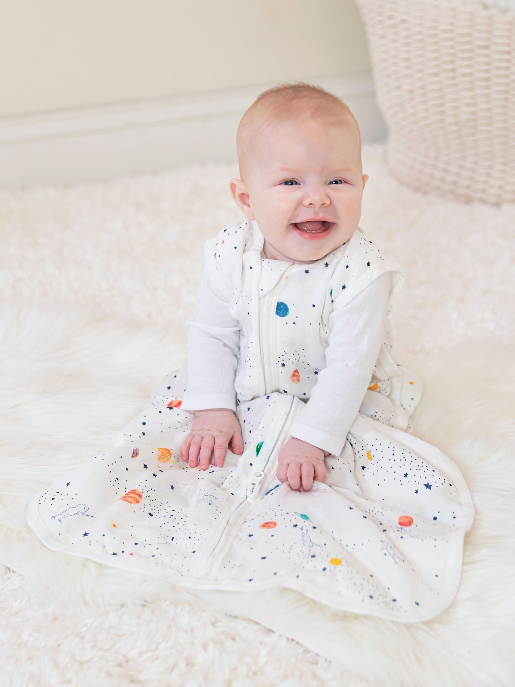 aden + anais White 1 TOG Silky Soft Stargaze Sleeping Bag