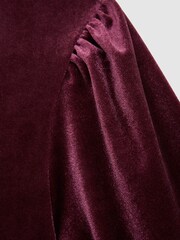 Reiss Mina Velvet Wide Sleeve Crop Jumpsuit - 画像 7 / 7