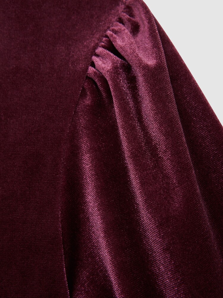 Reiss Mina Velvet Wide Sleeve Crop Jumpsuit - 画像 7 / 7