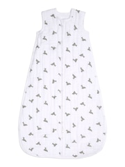 aden + anais White 100% Cotton Muslin Multi-Layer Mid-Season Sleeping Bag 1.5 TOG Jungle Jam - Image 1 of 5
