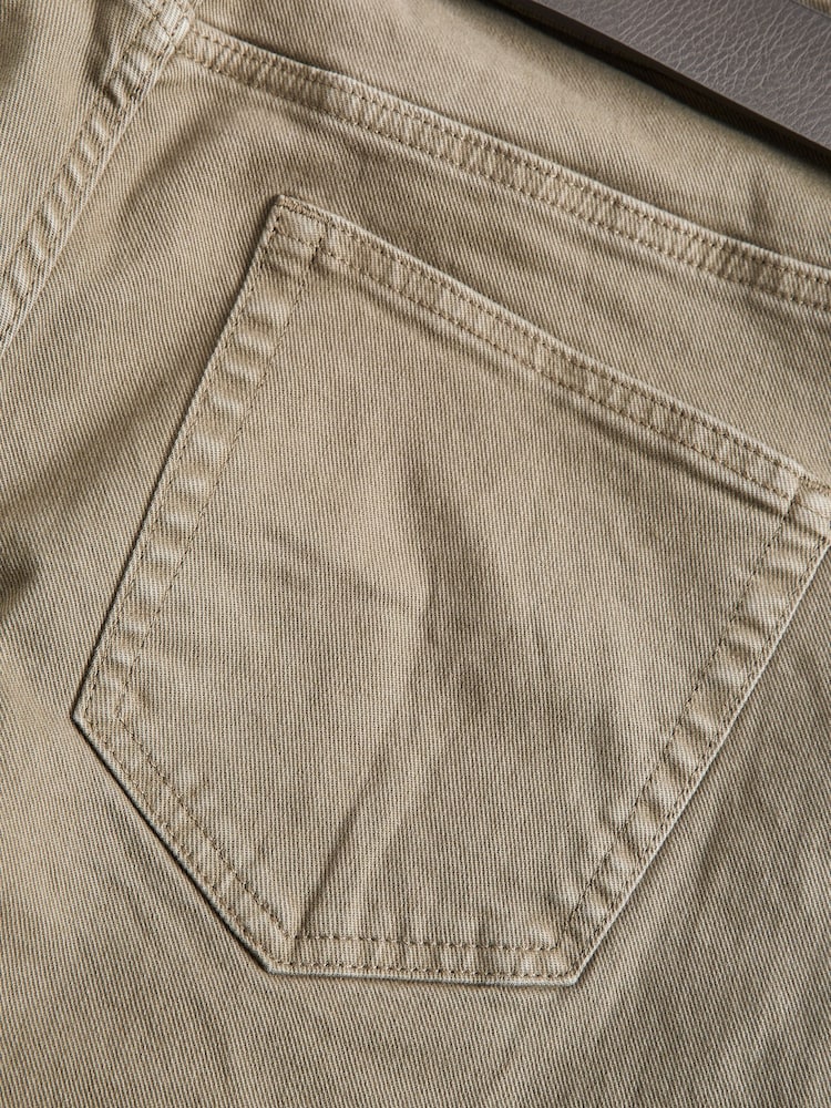 Tan Brown Straight Fit Belted Authentic Jeans - Image 10 of 12