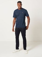 Navy Blue Single Stag Marl T-Shirt - Image 2 of 5