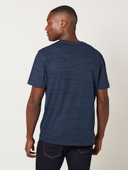 Navy Blue Single Stag Marl T-Shirt - Image 3 of 5