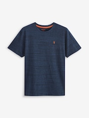 Navy Blue Single Stag Marl T-Shirt - Image 5 of 5