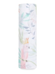 aden + anais Pink Essentials 100% Cotton Muslin Blanket Tropicalia - Image 1 of 7