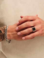 Orelia & Joe Semi Precious Signet Ring - Image 2 of 2