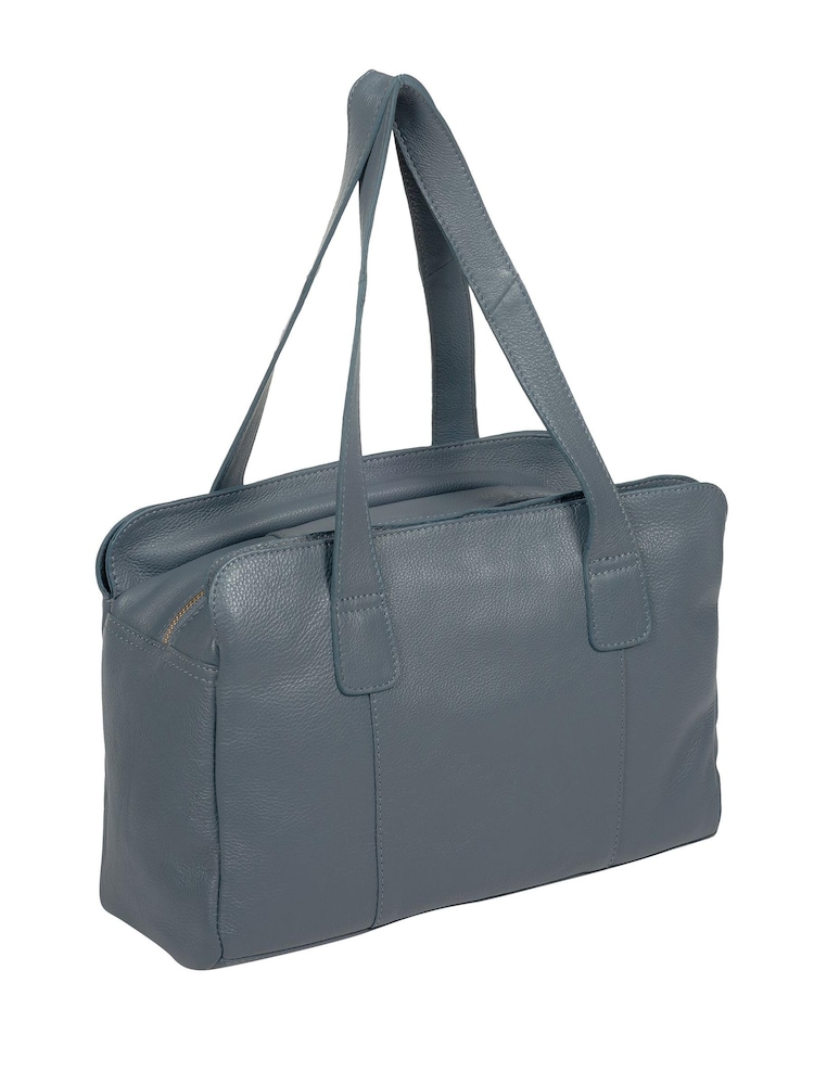 Cultured London Marquee Midnight Blue Leather Handbag - Image 2 of 6 Cultured London Marquee Midnight Blue Leather Handbag - Image 2 of 6