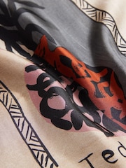 Ted Baker Natural Essay Camel Printed Pocket Square - Image 2 of 3