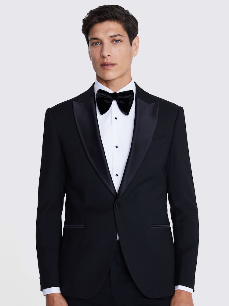 MOSS Black Slim Fit Dress Jacket - Image 1 of 6