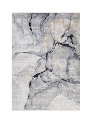 LIVABLISS Blue Jolie Abstract Moderne Marble Rug - Image 6 of 7