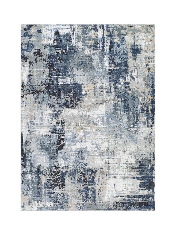 LIVABLISS Blue Jolie Abstract Moderne Marble Rug - Image 2 of 6 LIVABLISS Blue Jolie Abstract Moderne Marble Rug - Image 2 of 6