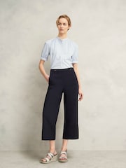 Hobbs Blue Petite Kimmi Crop Trousers - Image 1 of 6
