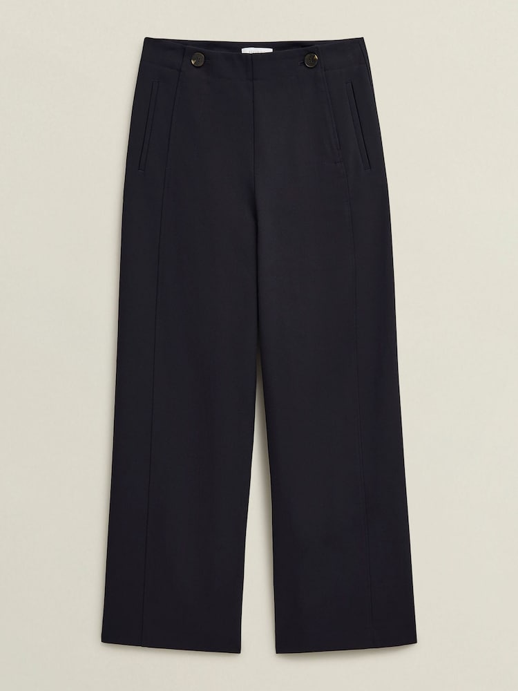 Hobbs Blue Petite Kimmi Crop Trousers - Image 6 of 6