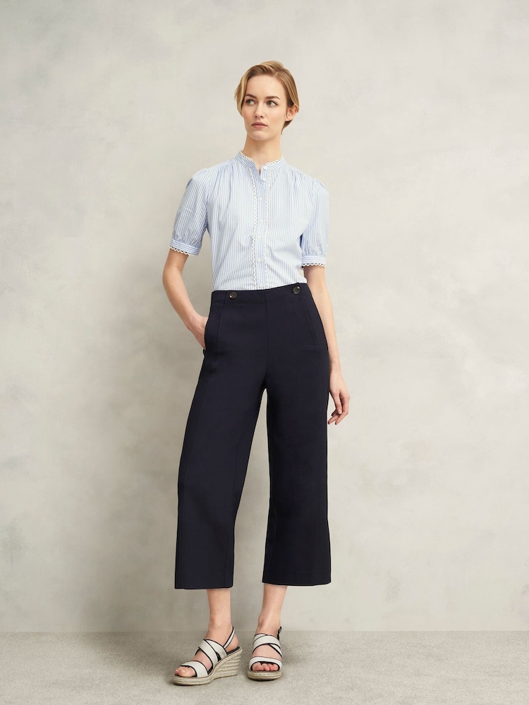 Hobbs Blue Kimmi Crop Trousers - Image 1 of 6