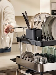 Joseph Joseph Silver 2 Tier Dish Rack - Image 2 of 4