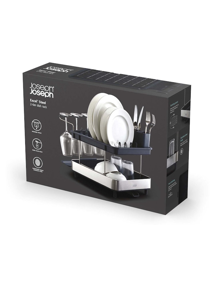 Joseph Joseph Silver 2 Tier Dish Rack - Image 4 of 4