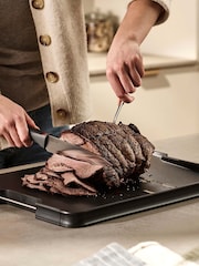 Joseph Joseph Black Cut&Carve Plus Multi-Function Large Chopping Board - Image 1 of 4