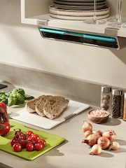 Joseph Joseph 3 Piece Black Folio™ Slim Under-shelf Chopping Board Set - Image 2 of 4