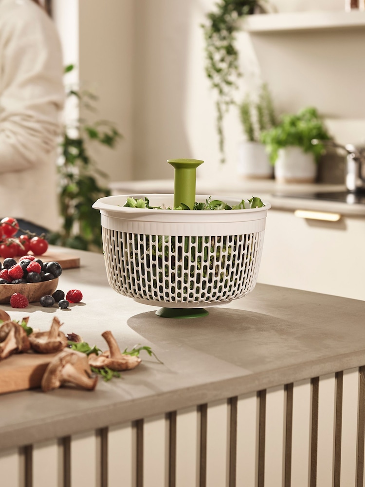 Joseph Joseph White Sink Salad Spinner 2-in-1 Colander Spindola - Image 1 of 7