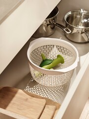Joseph Joseph White Sink Salad Spinner 2-in-1 Colander Spindola - Image 4 of 7