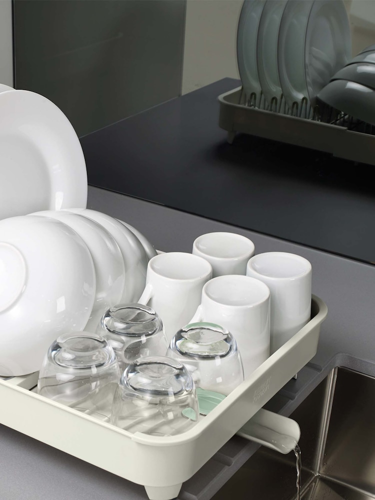 Joseph Joseph Light Stone Natural/Sage Green Extend Expandable Dish Rack - Image 1 of 4