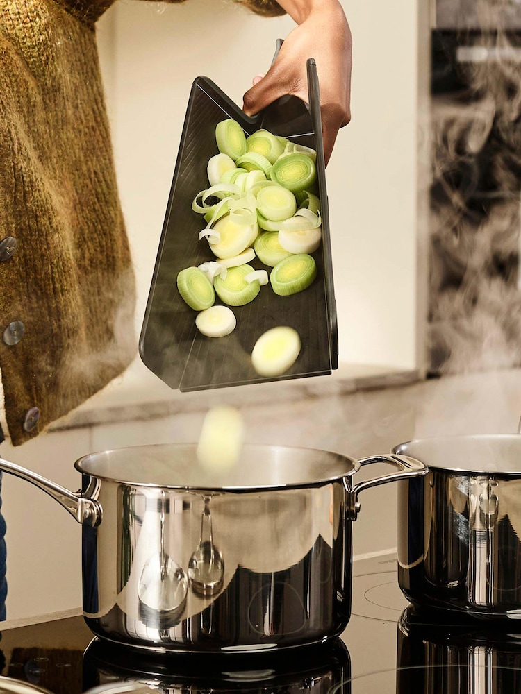 Joseph Joseph Black Chop2Pot Plus Folding Chopping Board - Image 1 of 4
