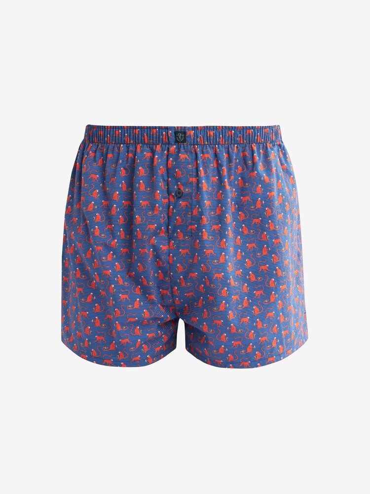 Bright Animal 4 pack Pattern Woven Pure Cotton Boxers - Image 2 of 8