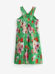 Baker by Ted Baker Green Floral Halter Neck Dress - Image 6 of 9