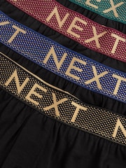 Signature Black Metallic Spot Waistband 4 pack Boxers - Image 10 of 10