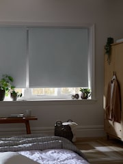 Mid Grey Ready Made Textured Roller Blackout Blind - Image 2 of 6