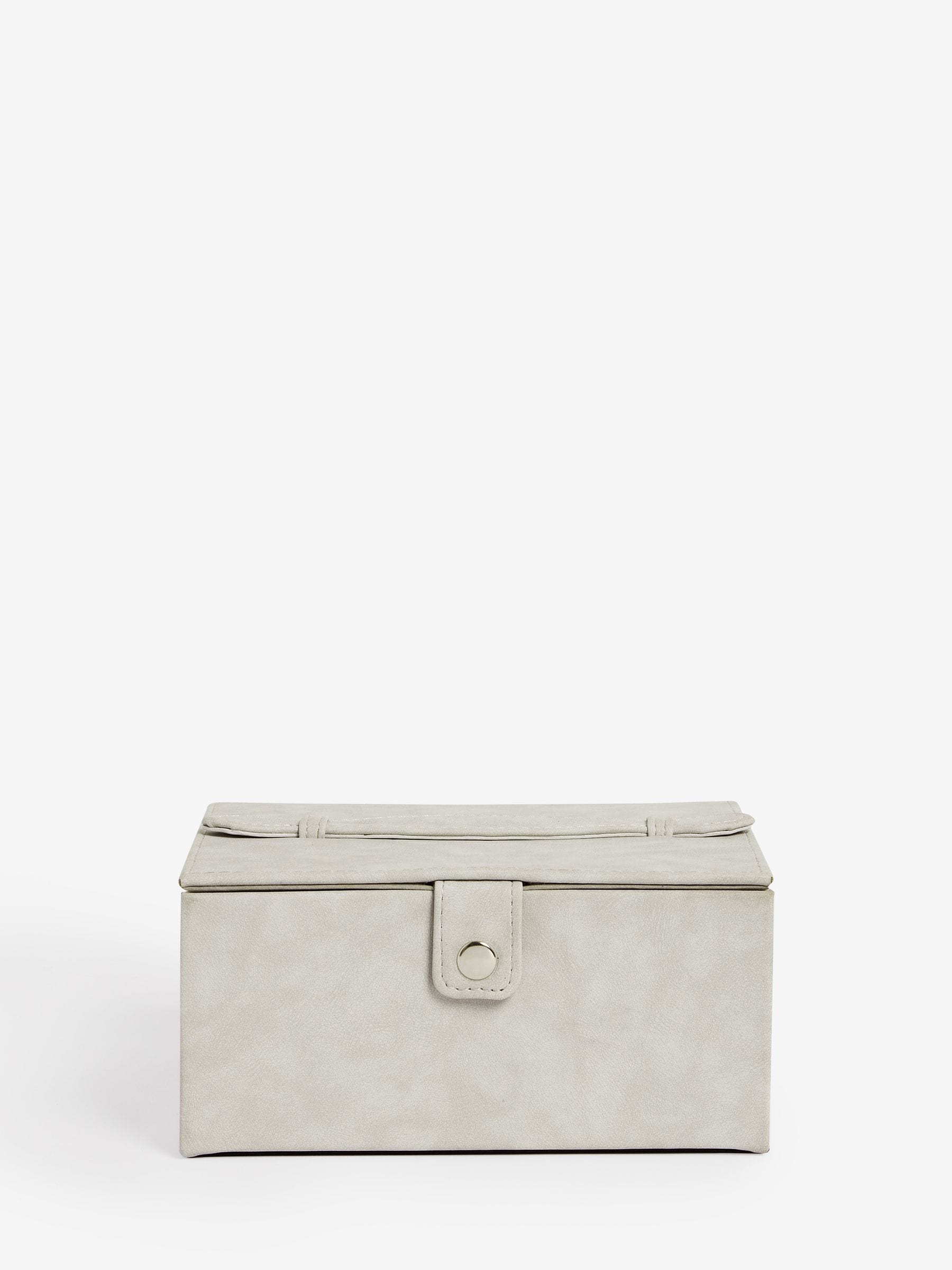 Buy Grey Faux Leather Jewellery Box from the Next UK online shop