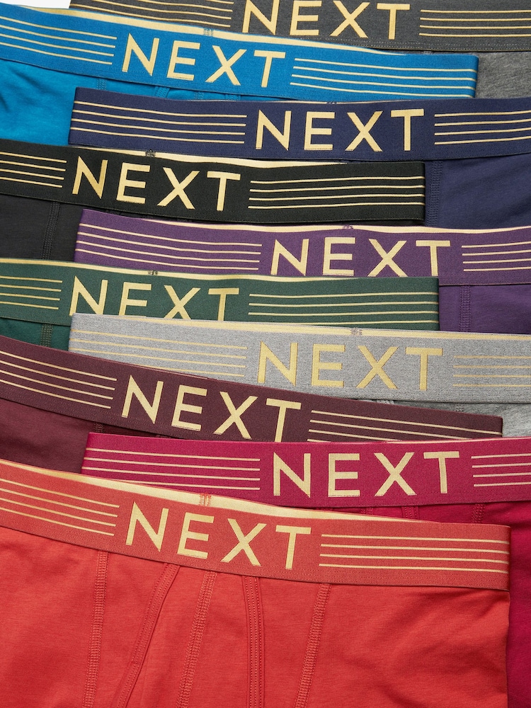Rich Colour 10 pack A-Front Boxers - Image 4 of 4