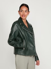 M&Co Green Leather Jacket - Image 2 of 5