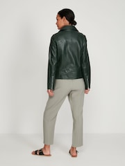 M&Co Green Leather Jacket - Image 4 of 5