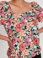 M&Co Black Bright Floral Top - Image 4 of 6