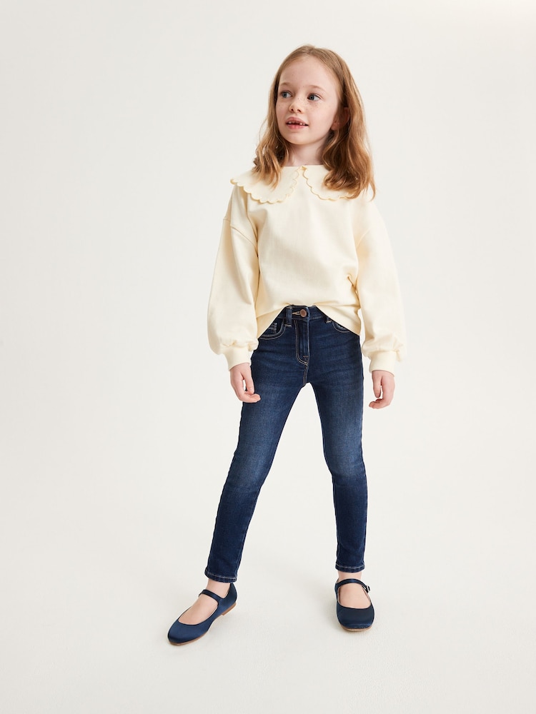Denim Dark Wash Slim Fit Skinny Jeans (3-16yrs) - Image 2 of 5