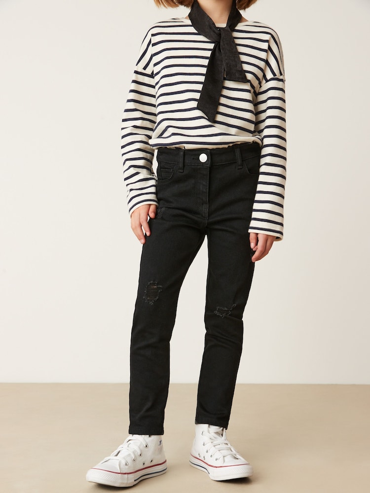 Distressed-Look, schwarz - Skinny Jeans (3–16Jahre) - Bild 1 von 7 Distressed-Look, schwarz - Skinny Jeans (3–16Jahre) - Bild 1 von 7