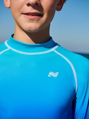 Blue Ombre Long Sleeve Sunsafe Rash Vest (1.5-16yrs) - Image 4 of 6