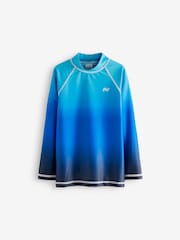 Blue Ombre Long Sleeve Sunsafe Rash Vest (1.5-16yrs) - Image 5 of 6