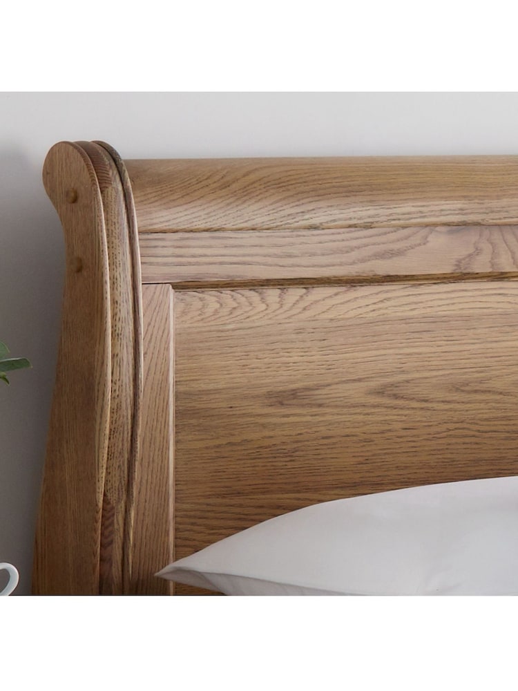 time4sleep Light Wooden Bordeaux Sleigh Bed Frame - Image 5 of 5
