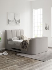 time4sleep Natural Copenhagen Shell Upholstered TV Bed - Image 2 of 3