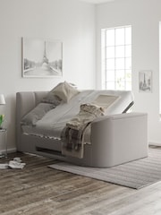 time4sleep Natural Copenhagen Shell Upholstered TV Bed - Image 3 of 3