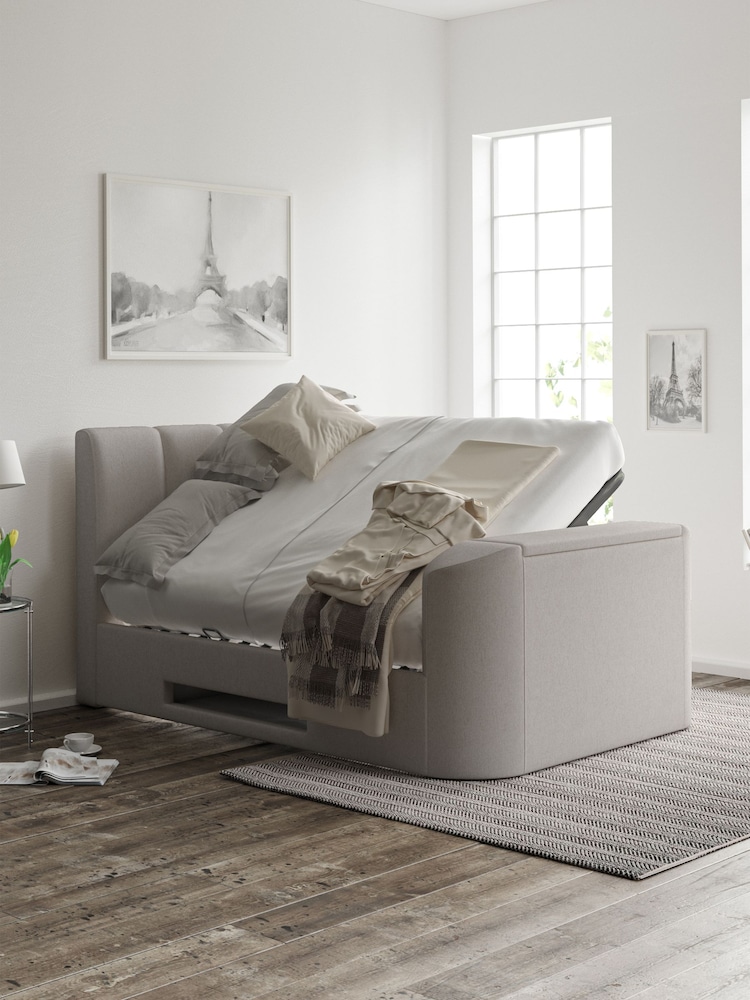 time4sleep Natural Copenhagen Shell Upholstered TV Bed - Image 3 of 3