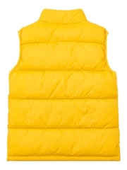Lee Gold Graphic Logo Puffer Gilet - Image 2 of 4