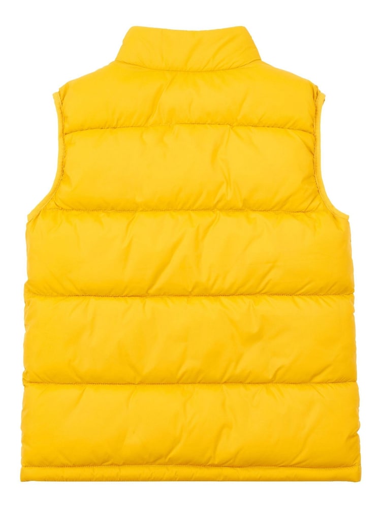 Lee Gold Graphic Logo Puffer Gilet - Image 2 of 4